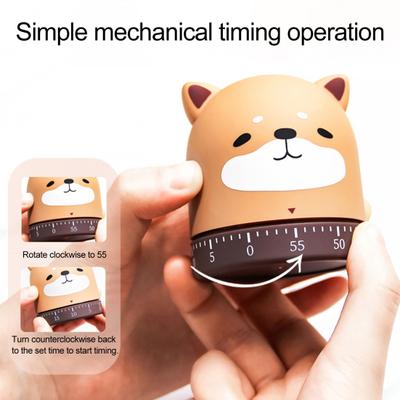 Cartoon Mechanischer Timer Entzückendes Aussehen Kompakt Keine Batterie erforderlich Einfache Bedienung