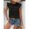 JPNTKY Women's Fashion Casual Sleeveless O-Neck Blouses & Shirts