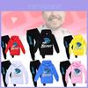 Trendiges Mr. Beast Cartoon Hoodie-Set für Jungen und Mädchen – bequem und stylisch