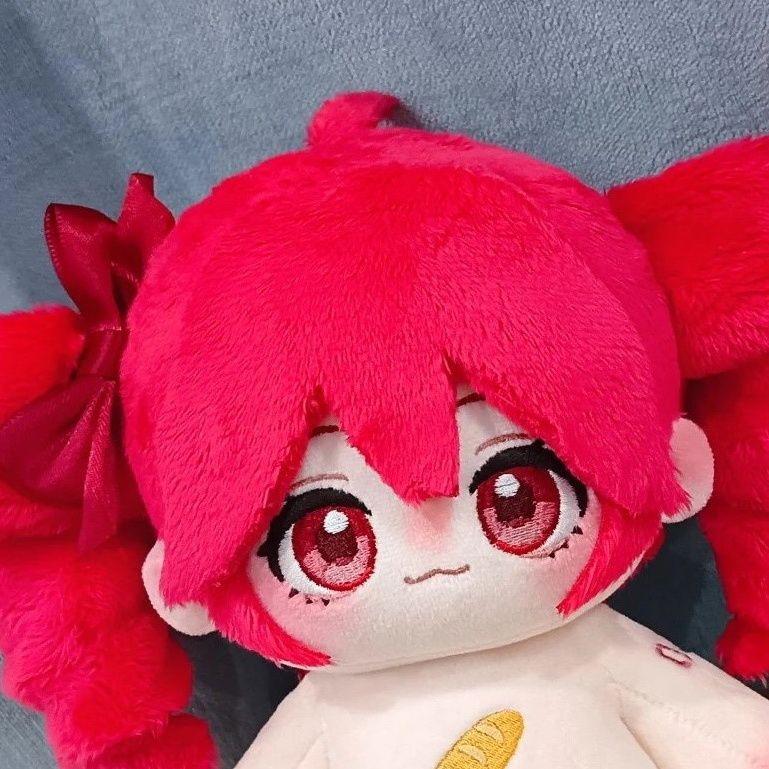 

Stuffed 20cm Kasane Teto Anime Figures Cosplay Dress Up Cotton Doll Kawaii Plush Pillows Toys for Children Cartoon Gifts No Skeleton