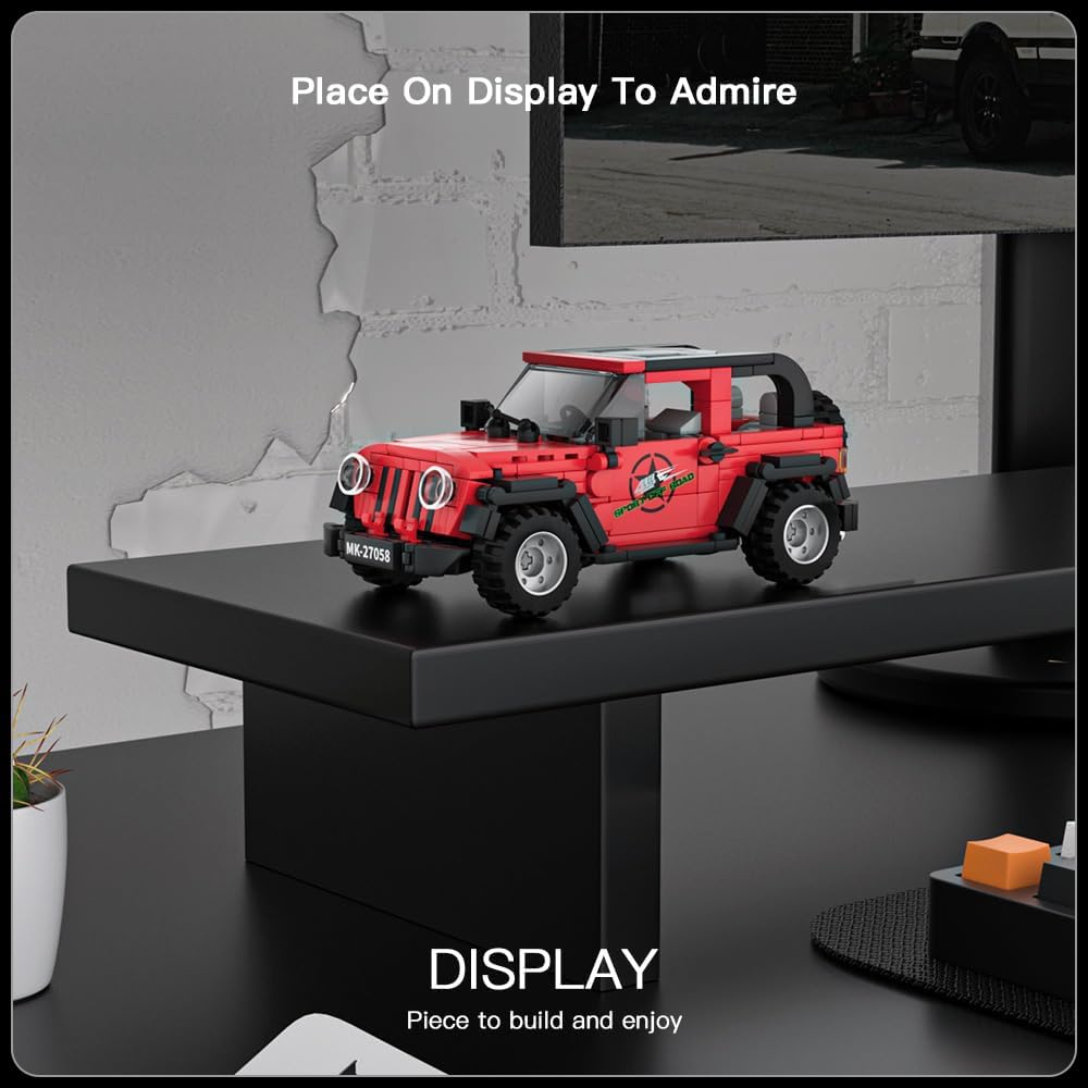 MOULD KING Véhicule tout-terrain Pickup 27056/27057/27058/27059, ensemble de construction, modèle de voiture à collectionner, bloc de voiture, cadeau pour enfants de 8 ans et plus