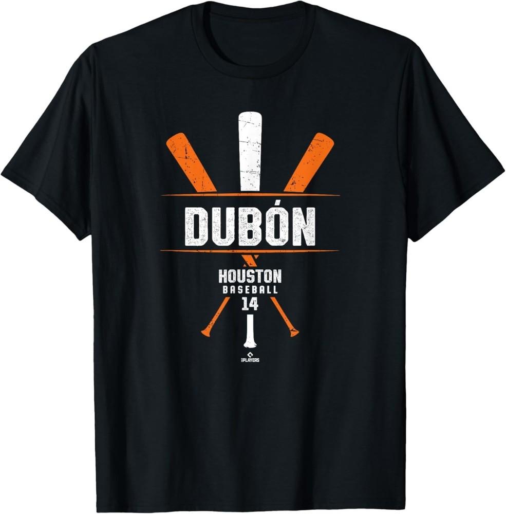 Vintage Baseball Bat Gameday Mauricio Dubon Houston Baseball T-Shirt 3XL