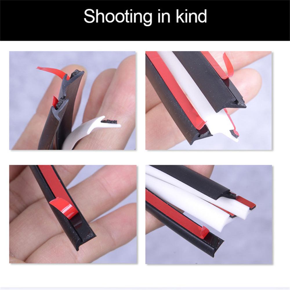 Bandă de Etanșare în T Înclinată 5M Cauciuc Bară de Protecție Auto Aripă Garnitură Molding Cheder Negru