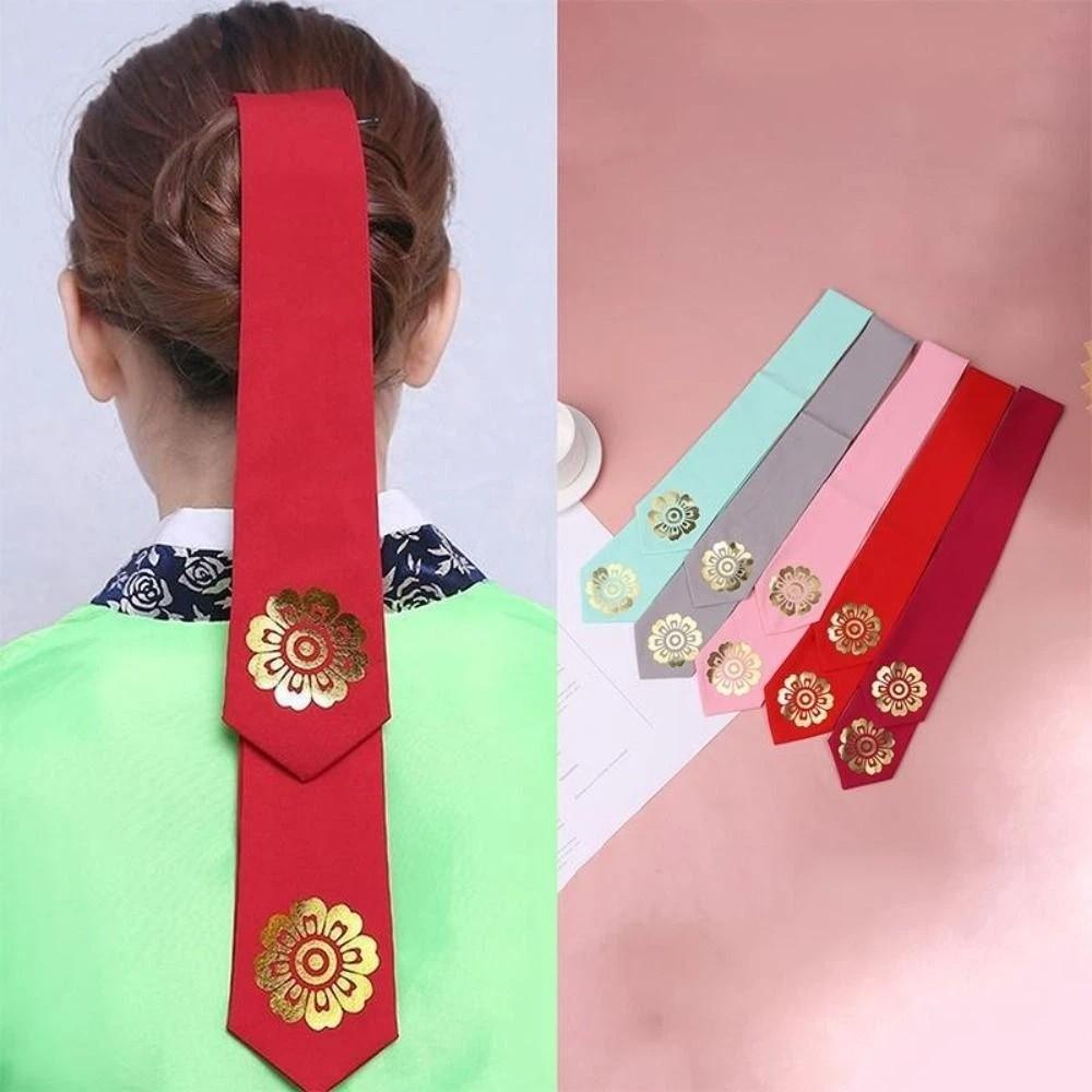Ribbon Korean Headband Traditional Stage Dance Costume Fashion Korean Hanbok Hairband  Hanfu