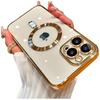 Etui Magsafe Case Do Apple Iphone 14 Pro Max Alogy Glamour Luxury Ring Obudowa Złote Przezroczyste