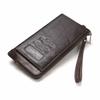 Genuine Leather Wallets Men 9 Card Slot Photo Holder Phone Pocket Portable Money Bag Male Travel Daily Gift Purses CONTACT'S