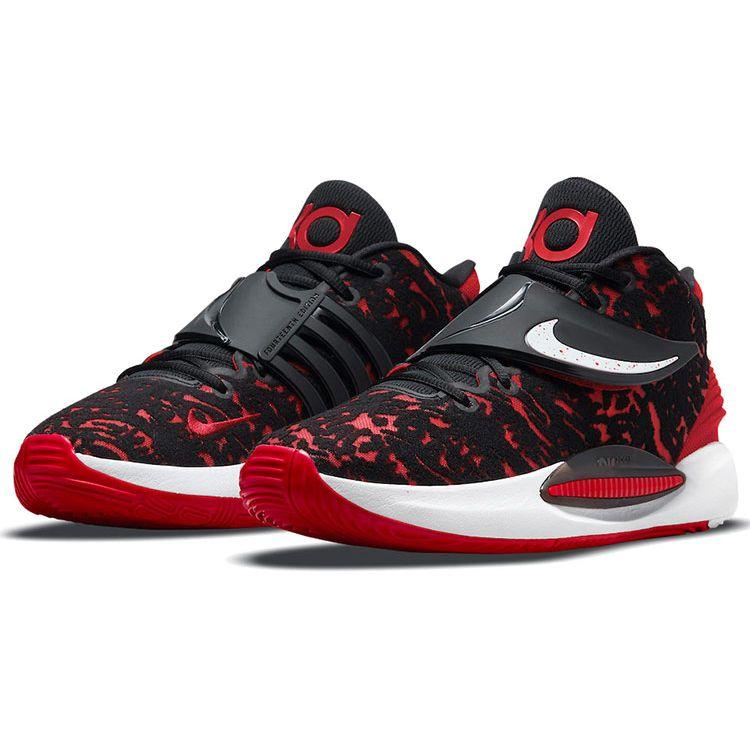 Nike KD 14 Bred Men Sneakers Black White University-Red CW3935-006