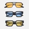 3pcs Brand Rectangle Sunglasses Women Men Shades Retro Square Black Sun Glasses Eyewear Trendy Punk Eyeglasses For Male UV400