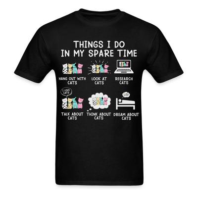 Dinge, die ich in meiner Freizeit tue T-Shirt Katzenliebhaber T-Shirt Größe S-6XL