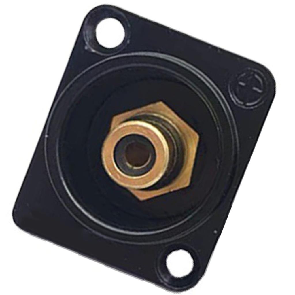 RCA Panel Mount Solder Adapter RCA Female to Solder Terminal AV Connector for TV Audio Game Machine Black Core
