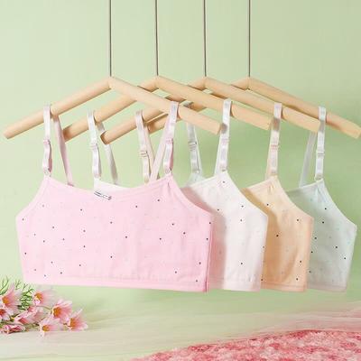 Girls' Puberty Training Bra Summer Thin Camisole Inner Wear for 10-13 Years Old Primary School Students Kids Wireless Bandeau