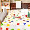 Thickened Disposable Tablecloth Plastic Waterproof Birthday Tablecloth Oil-proof Multicolor Table Covers Happy Birthday Star