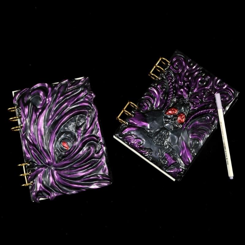 Notebook Cover Resin Mold DIY Crystal UV Epoxy Silicone Molds Note Book Notepad Covers Resin Casting Mould with Rings