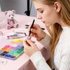 3 Bottles Of 10ml Glue 24 Colors Of Resin Dazzling, 3mm Pieces For Making, Dazzling Kit With 3 Pieces Of Glue For Clothing Shoes Art Book Art