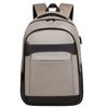 Business Backpack, Men's Multi-functional Computer Bag, Simple Solid Color, Multi-layered College Student Schoolbag for Business Trips and Travels
