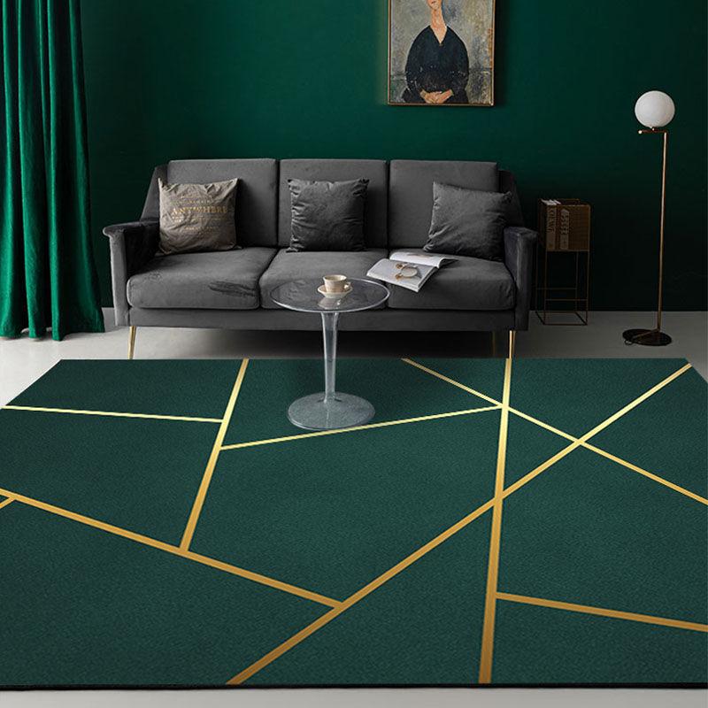 Modern Luxury Rugs Living Room Decoration Home Large Carpet for Bedroom Children's Room Decor Floor Mats Green Porch Doormat