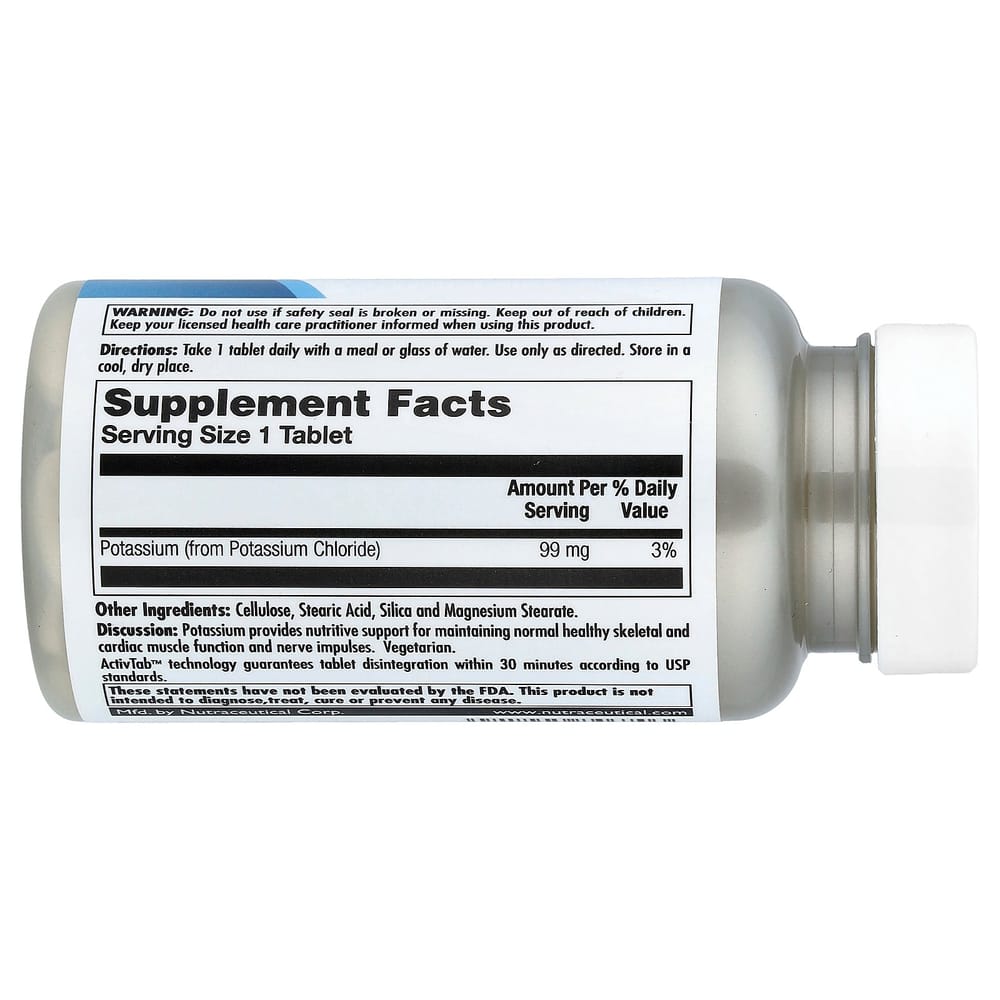 KAL Potassium 99 Chloride 99 mg, 100 Tablets