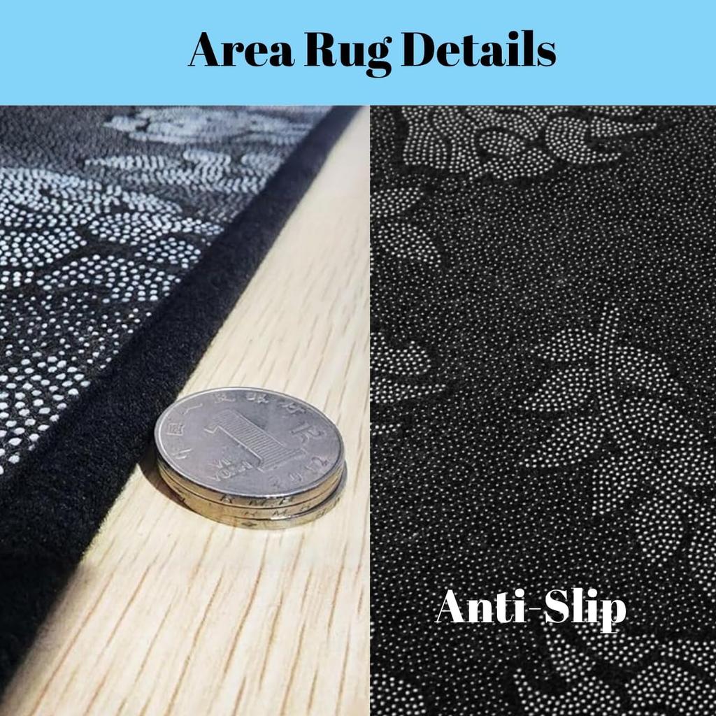 Erosebridal Golf Print Carpet,Golf Clubs Pattern Area Rug 4'11" X 3'3" for Bedroom Living Room Playroom,Sports Game Theme Indoor Floor Mat N