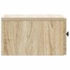 Wall Mounted Nightstand Sonoma Oak 33 x 34.5 x 20 cm