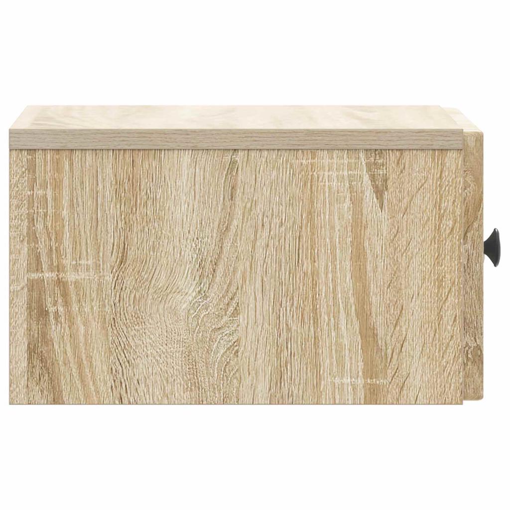 Wall Mounted Nightstand Sonoma Oak 33 x 34.5 x 20 cm