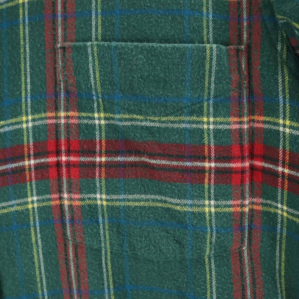 L.L.Bean 80s Made in USA Vintage Check Pattern Long sleeve Flannel shirt Men's Used