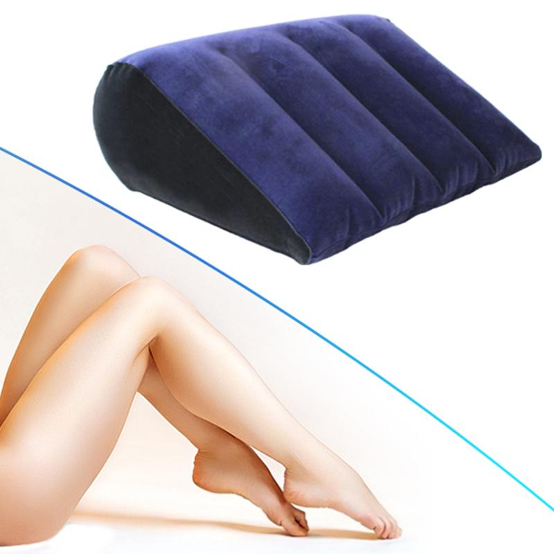 Inflatable Sex Pillow Sex Toys for Couples Sexual Wedge Erotic Sex Aid Position Cushion Furnitures Flocking Toy Cushione