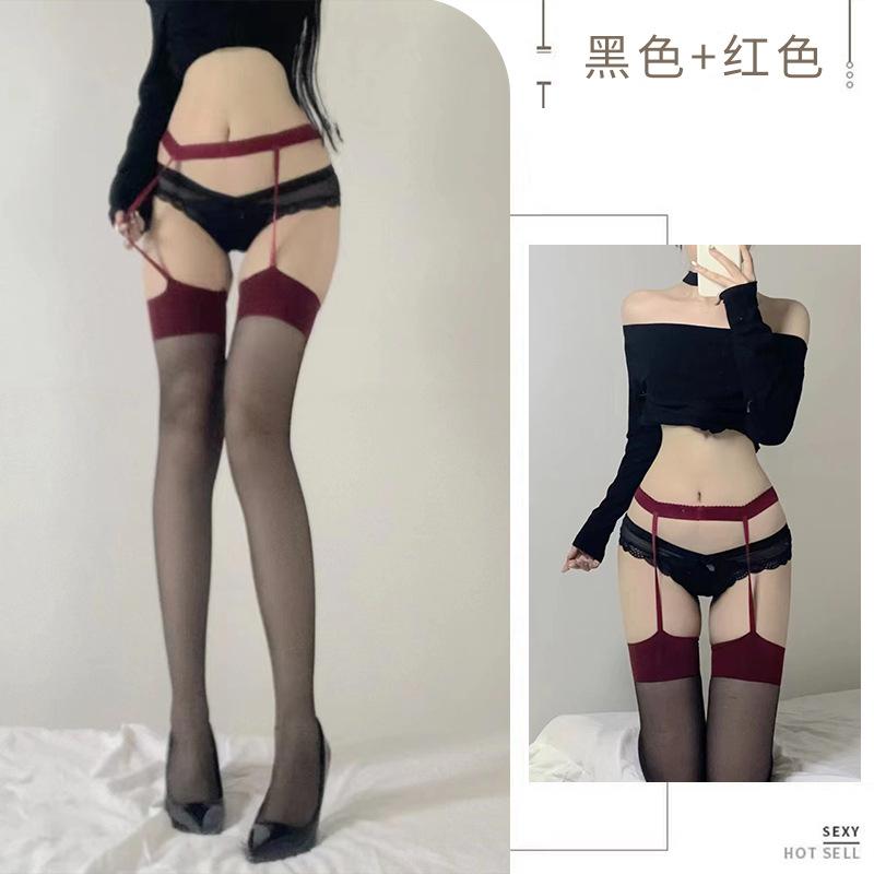 Sexy underwear women's Japanese stockings JK black silk stockings nightclub mood pure desire sexy one-piece socks A