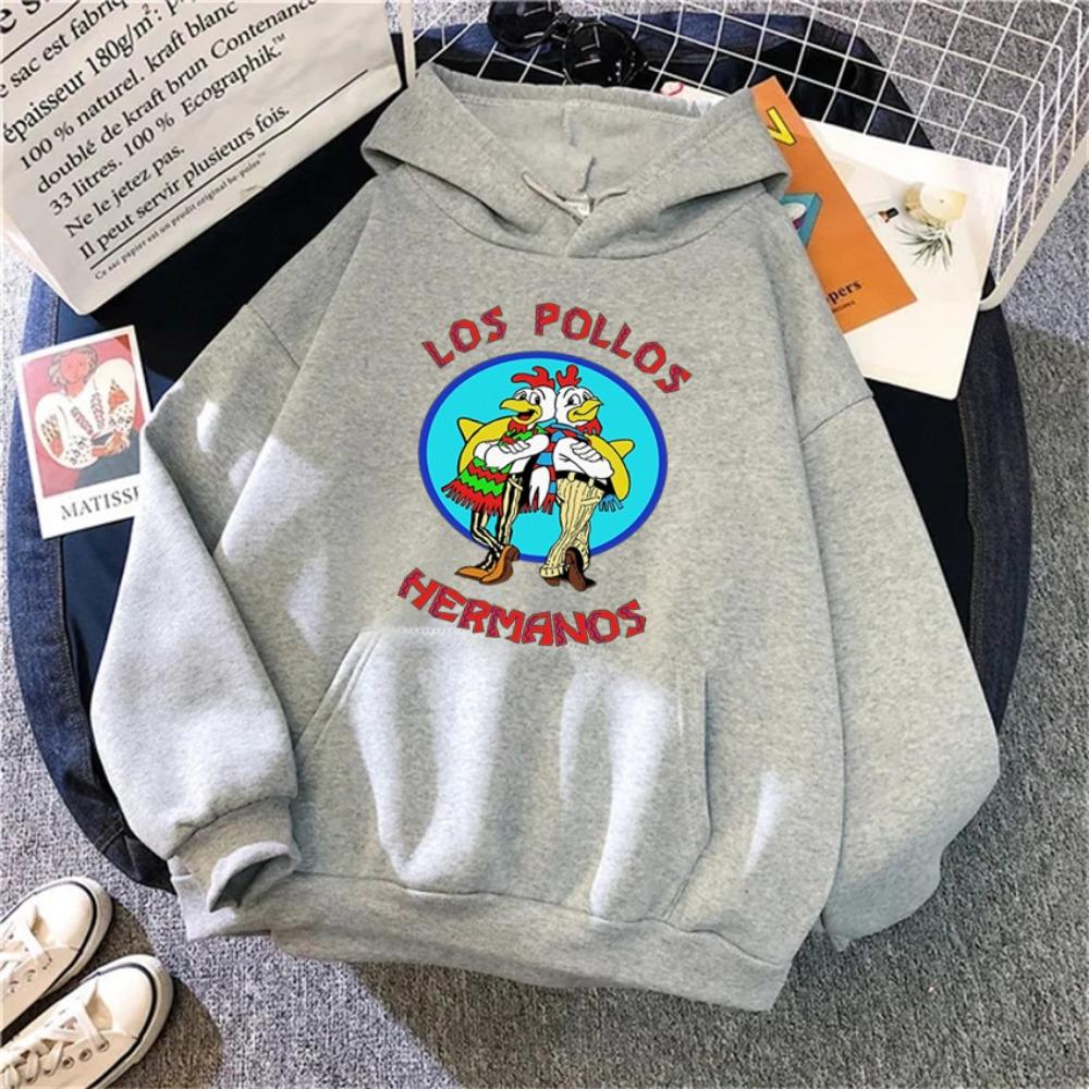 LOS POLLOS Hermanos Film für Frauen Hoodie Lustiges Chicken Brothers Sweatshirt Übergroße Männer Hoodies Pullover Hip Hop Streetwear