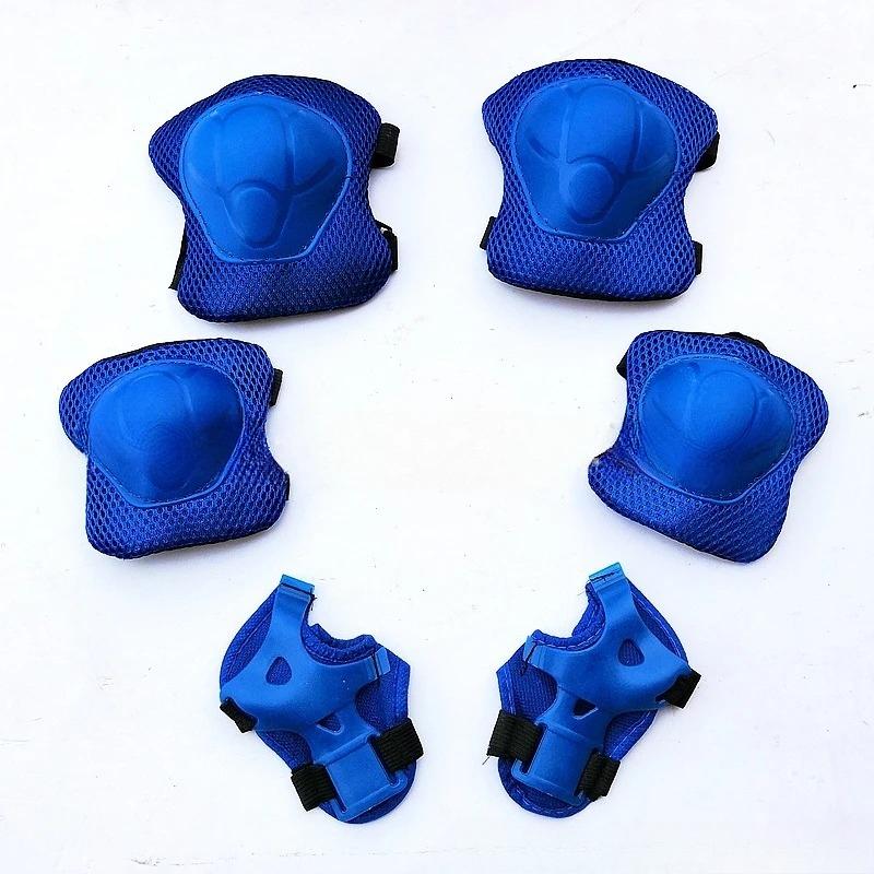 7pcs set Boys' Girls' Roller Skating Thick Helmet Protective Set Skateboarding Balance Car Knee Elbow Wrist Protective Set hot