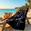 Harley-davidson Motorcycles Customize Text Beach Towel Soft Durable Quick-Dry Perfect for Traveling Yoga Camping and Swimming