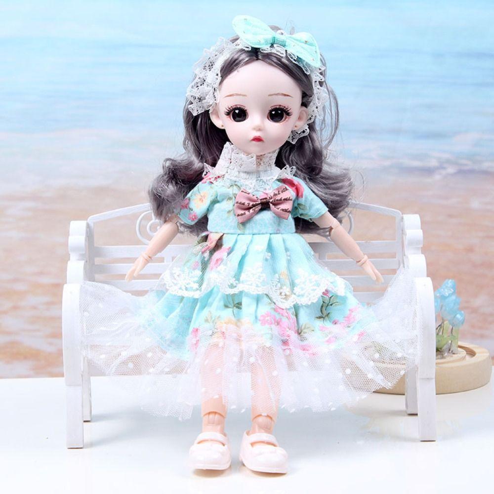 Dress Up 30cm Anime Bjd Doll Spherical Joint 30cm Articulated Toys 1/6 Bjd Dolls  Kids Toy