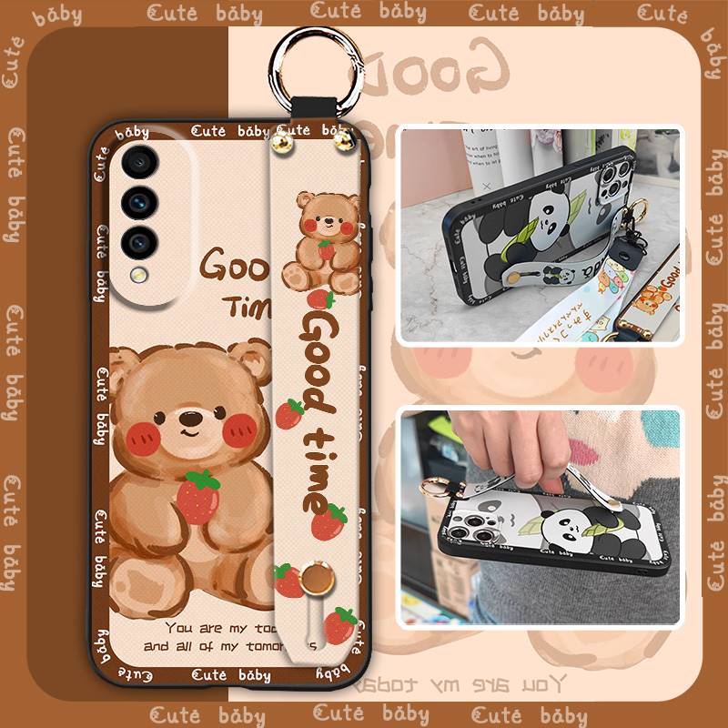 Durable Waterproof Phone Case For Wiko T50 Cartoon Wrist Strap Shockproof Fashion Design Soft case Protective Anti-knock