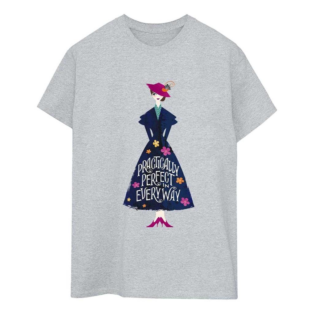 Mary Poppins Womens/Ladies Practically Perfect In Every Way Standing Boyfriend T-Shirt