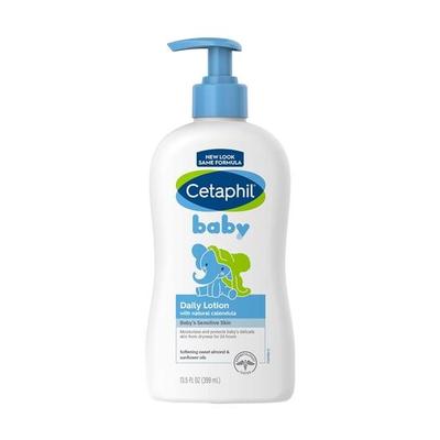 Baby Daily Lotion With Organic Calendula, Sweet Almond Oil And Sunflower Oil, Pump Bottle