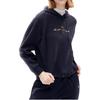 FILA Printed Sports Knit Hooded Pullover Sweatshirt Women sweatshirts Legendary-Blue F11W217201F-NV