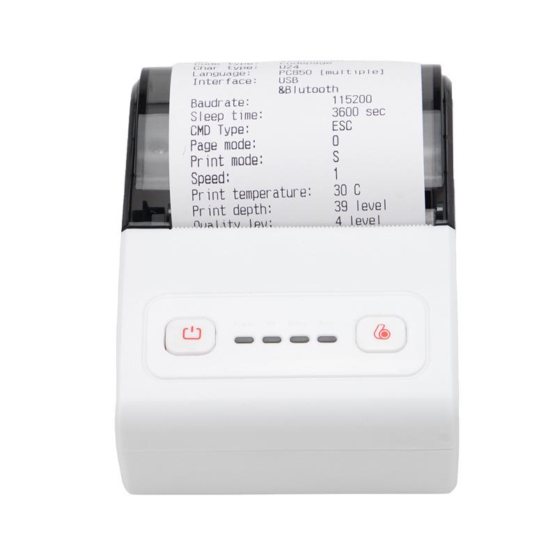 Tragbarer 58-mm-Bluetooth-Thermodrucker für den grenzüberschreitenden E-Commerce