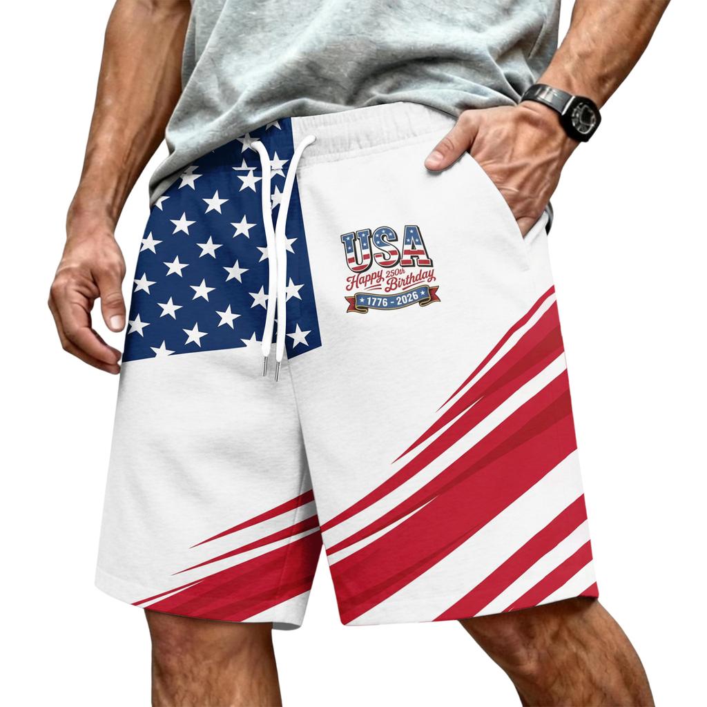 Men's Casual Drawstring Waist Shorts Lightweight Comfortable Fit Elastic Waistband Beachwear Summer Activewear