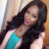 Wig Female Black Long Curly Hair Medium Points Fashion Headgear