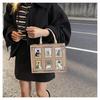 Fashionable Women's Tote Bag with Unique Cat Elf Illustrations and Adjustable Strap