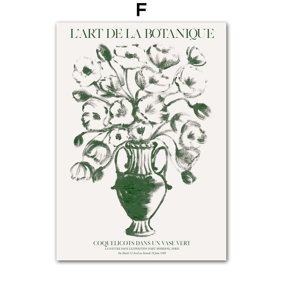 Bohemia Sea Car Vase Leaves Plants Abstract Landscape Poster And Prints Wall Art Canvas Painting Pictures For Living Room Decor