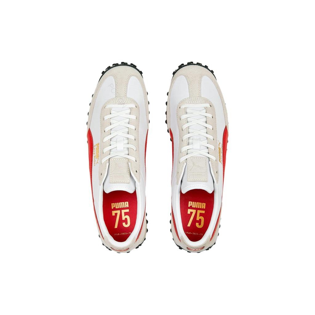 Puma Easy Rider 2 75Y Leather Textile Lightweight Comfortable Low-Top Casual Shoes Men Sneaker Gray White Red 393332-01