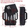 Portable Chef Knife Bag with Adjustable Straps Kitchen Cooking Chef Knife Carrying Storage Pockets Cooking Tools Accessories