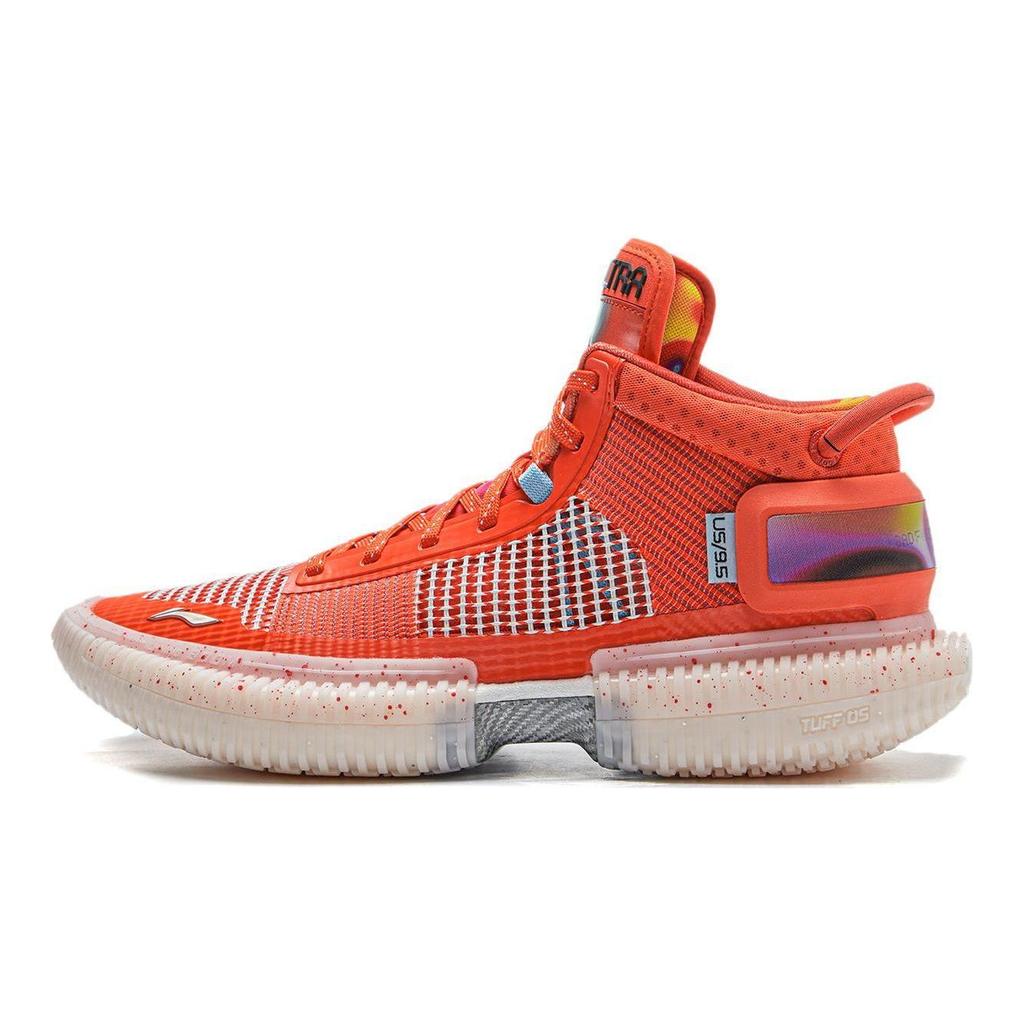 Li Ning Way Of Wade 3 Ultra Neon Lightweight Shock Absorption Non-Slip Mid-Top Basketball Shoes Men Basketball Shoes Bright-Eggplant-Red ABFS011-11