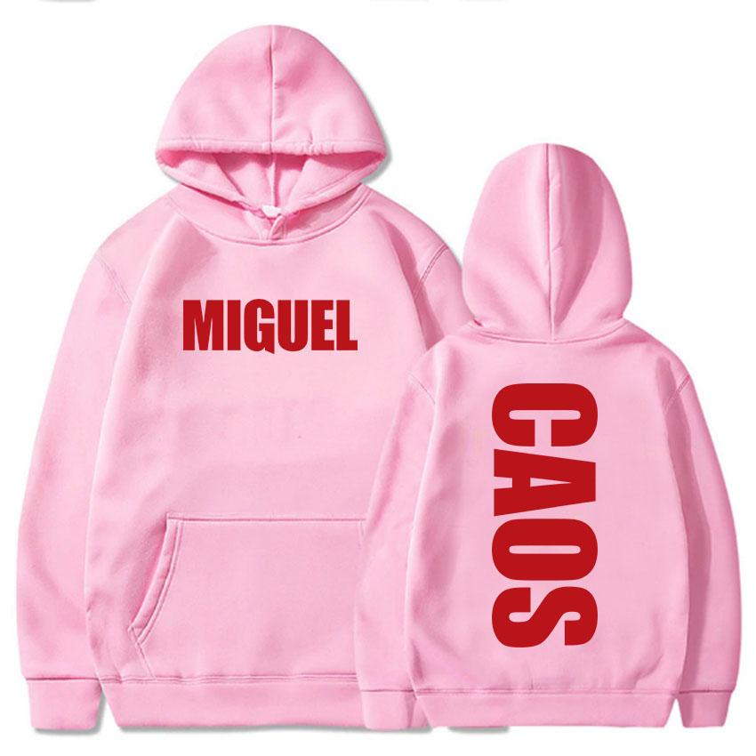 MIGUEL CAOS Album Hoodies Unisex Streetwear Long Sleeve Fleece Winter Hooded Sweatshirts Graphic Printing Clothing Pullover