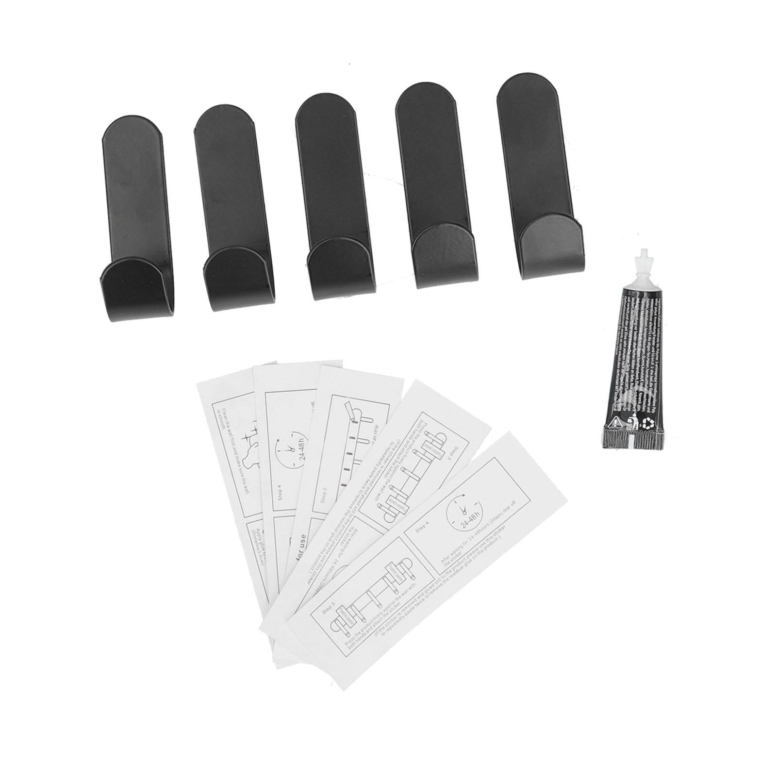 

5Pcs Round Head Towel Hook Wall Mounted Cloth Hook for Bathroom Kitchen Hardware Bedroom