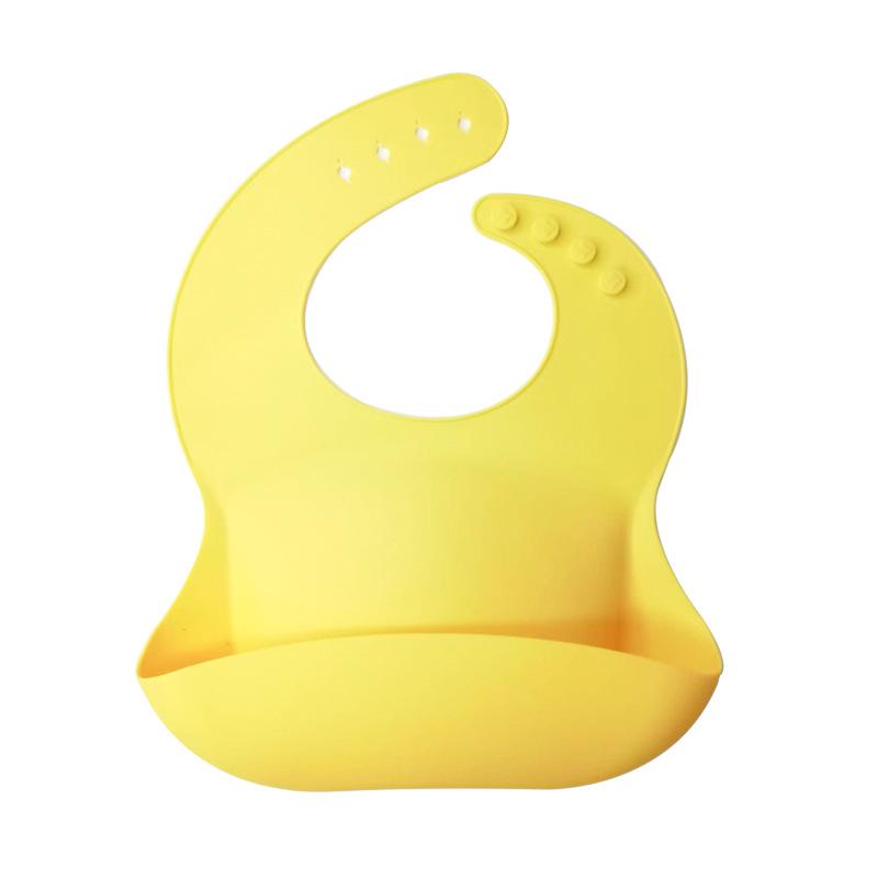 Waterproof Silicone Baby Bib with Food Pocket