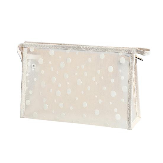

Косметичка в горошек, переносная сумка для хранения, косметичка на молнии, органайзер для туалетных принадлежностей для путешествий, деловых поездок, ежедневного использования