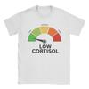 Low Cortisol Level Meme T Shirt Beach Cotton T Shirts for Man Trendy Cool Casual Tee Shirt Short Sleeves Tops
