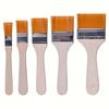 5Pcs Nylon Paintbrush Set Multiple Sizes Suitable for Acrylic, Oil, Varnish, Watercolor, with Wooden Handles - Ideal Choice for and Students