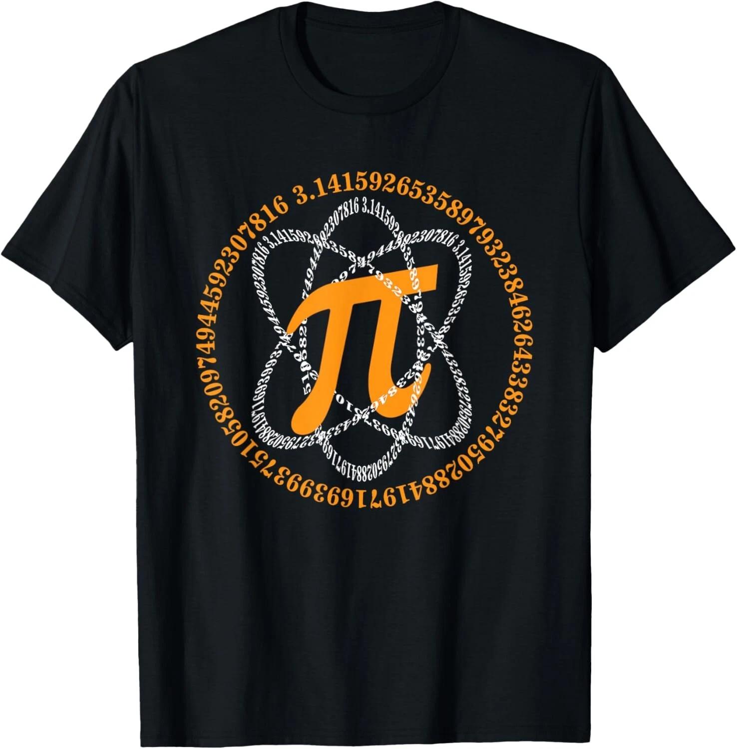 Math Pi Shirt Atom Pi Symbol Pi Day Science Math Teacher Tee Gift Unisex T-Shirt S